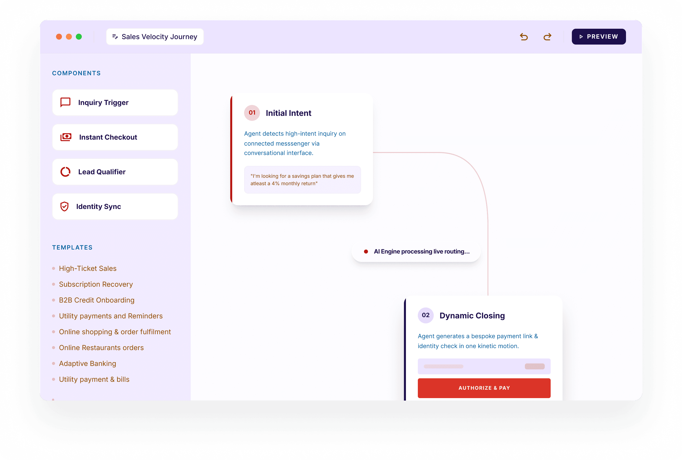AI Agent Builder Interface