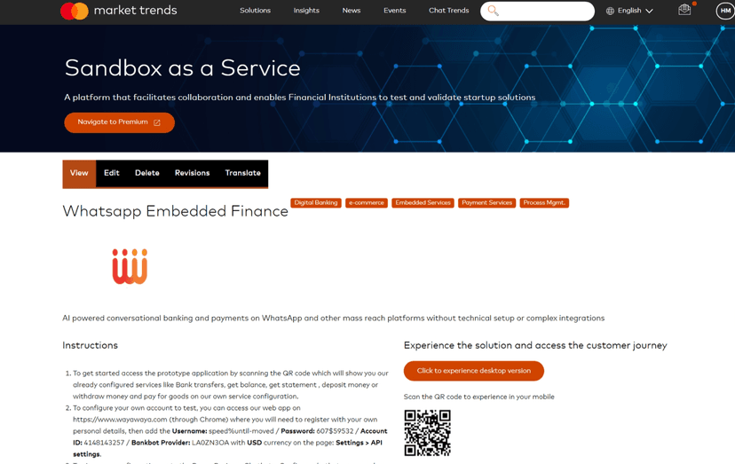 WayaWaya available to 1000+ MasterCard Banks in EMEA & Latin America